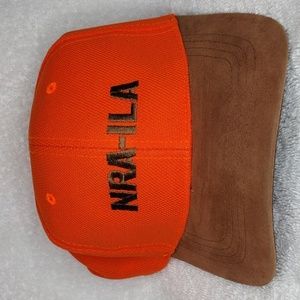 Bright Orange NRA-ILA Hunting Cap Hat Adjustable Strapback USA New NWOT